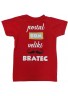 Majica s sporočilom postal bom bratec ali sestrica
